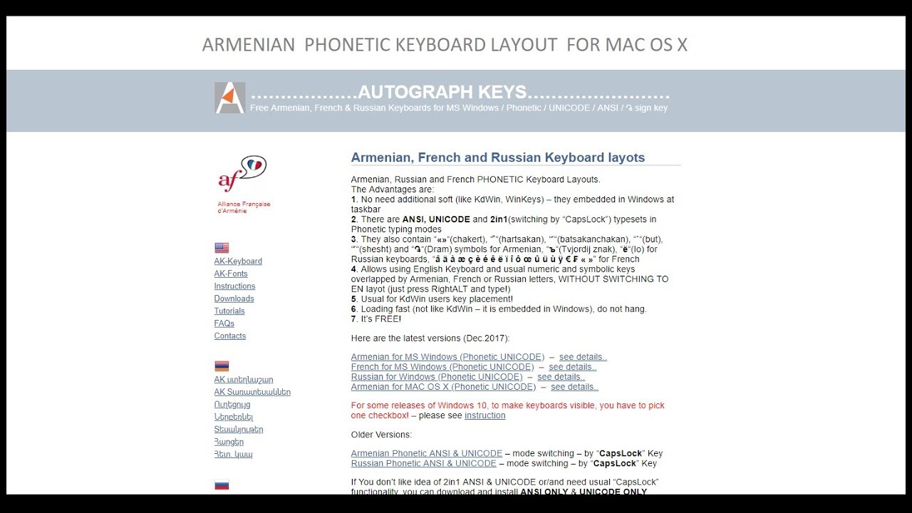 mac russian phonetic keyboard layout for windows